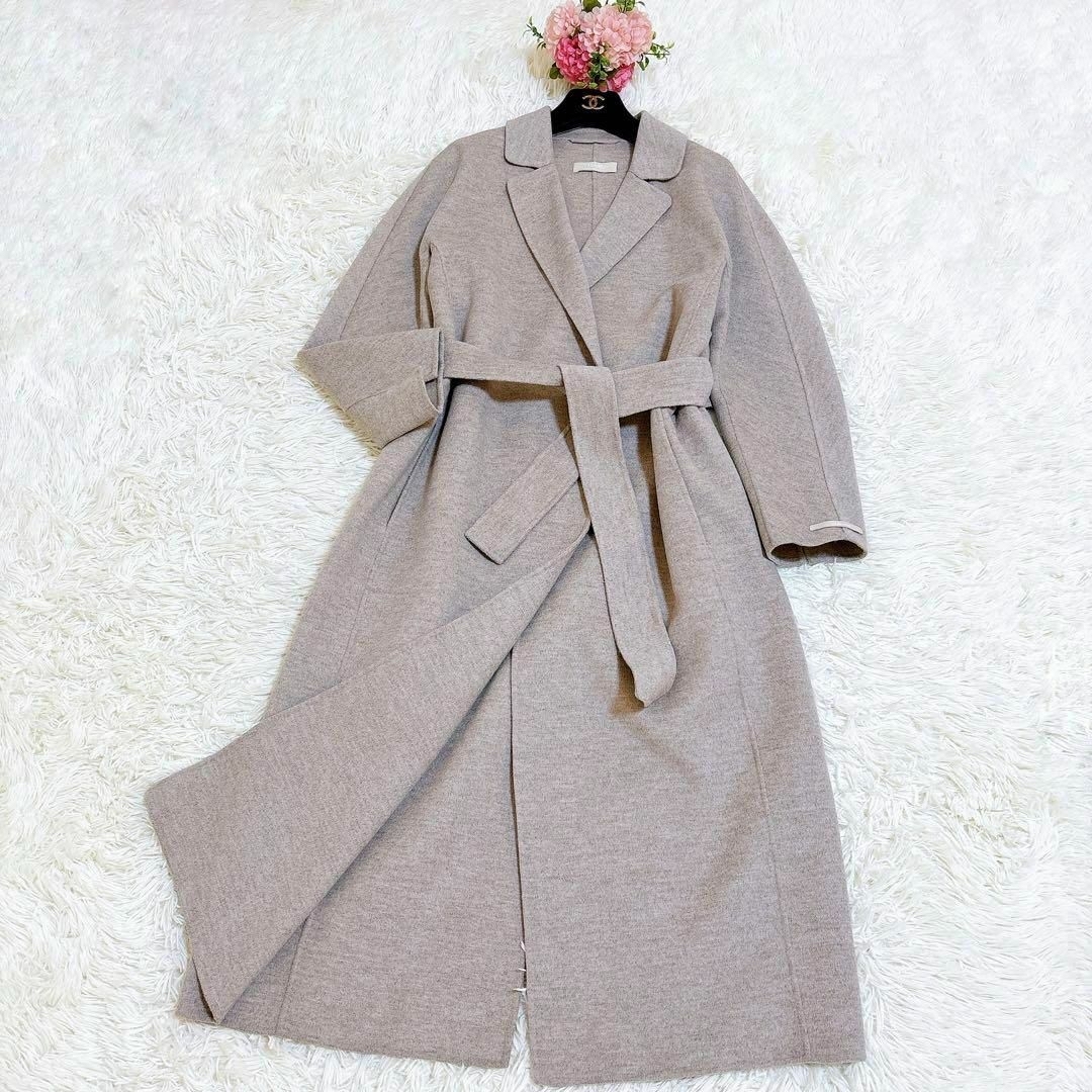 美品☆ ´s Max Mara CUCITO AMANOロングコート グレージュ 美品☆ ´s Max Mara CUCITO AMANOロングコート グレージュ