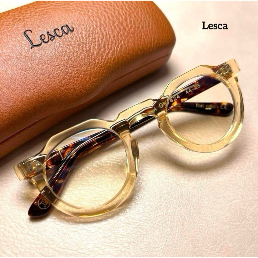 LESCA Lunetier レスカ Pica Champange gold LESCA Lunetier レスカ Pica Champange gold