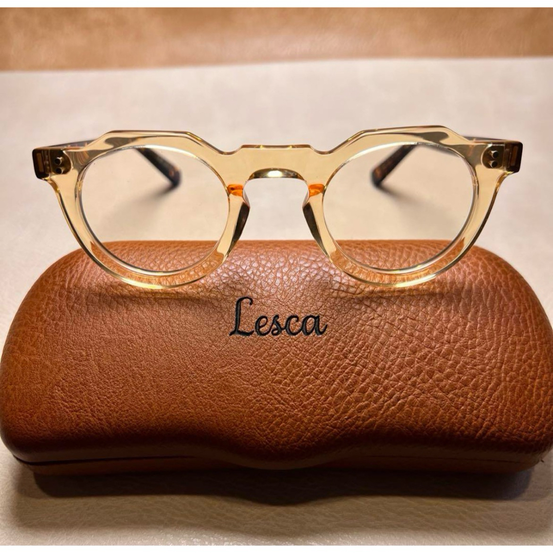 LESCA Lunetier レスカ Pica Champange gold LESCA Lunetier レスカ Pica Champange gold