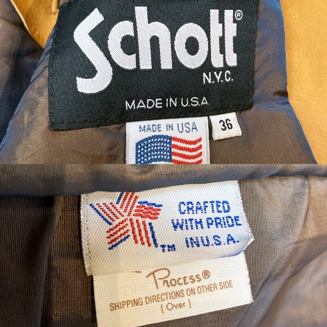schott - Schott カーコート レザー テーラードジャケット 本革 schott - Schott カーコート レザー テーラードジャケット 本革