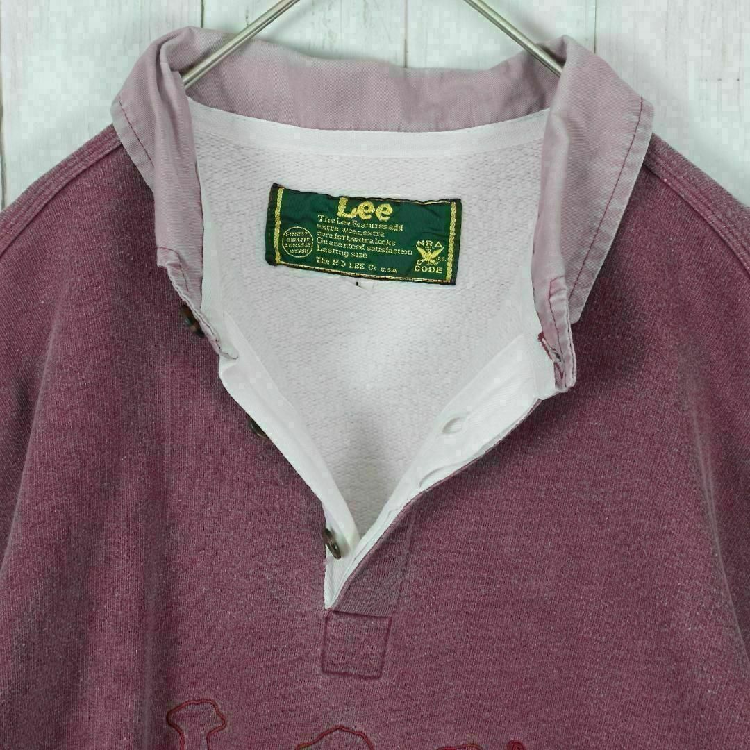 Lee - 【超希少】リー スウェット 90s イタリア製 L 刺繍ロゴ Lee - 【超希少】リー スウェット 90s イタリア製 L 刺繍ロゴ
