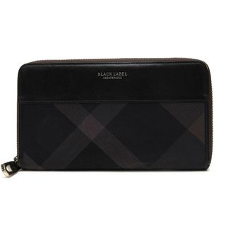 新品】ブラックレーベルクレストブリッジ 長財布 黒 バーバリー 新品】ブラックレーベルクレストブリッジ 長財布 黒 バーバリー