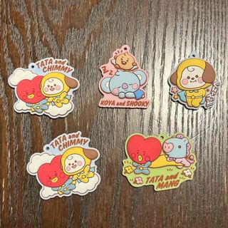 BT21 ラバーマスコットグミ　5個セット(キャラクターグッズ)