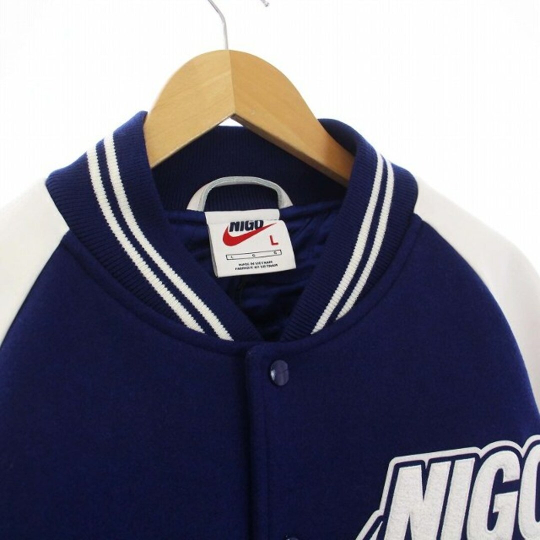 NIKE - NIKE NIGO varsity jacket L 青 FV5670-492の通販 by NIKE - NIKE NIGO varsity jacket L 青 FV5670-492の通販 by