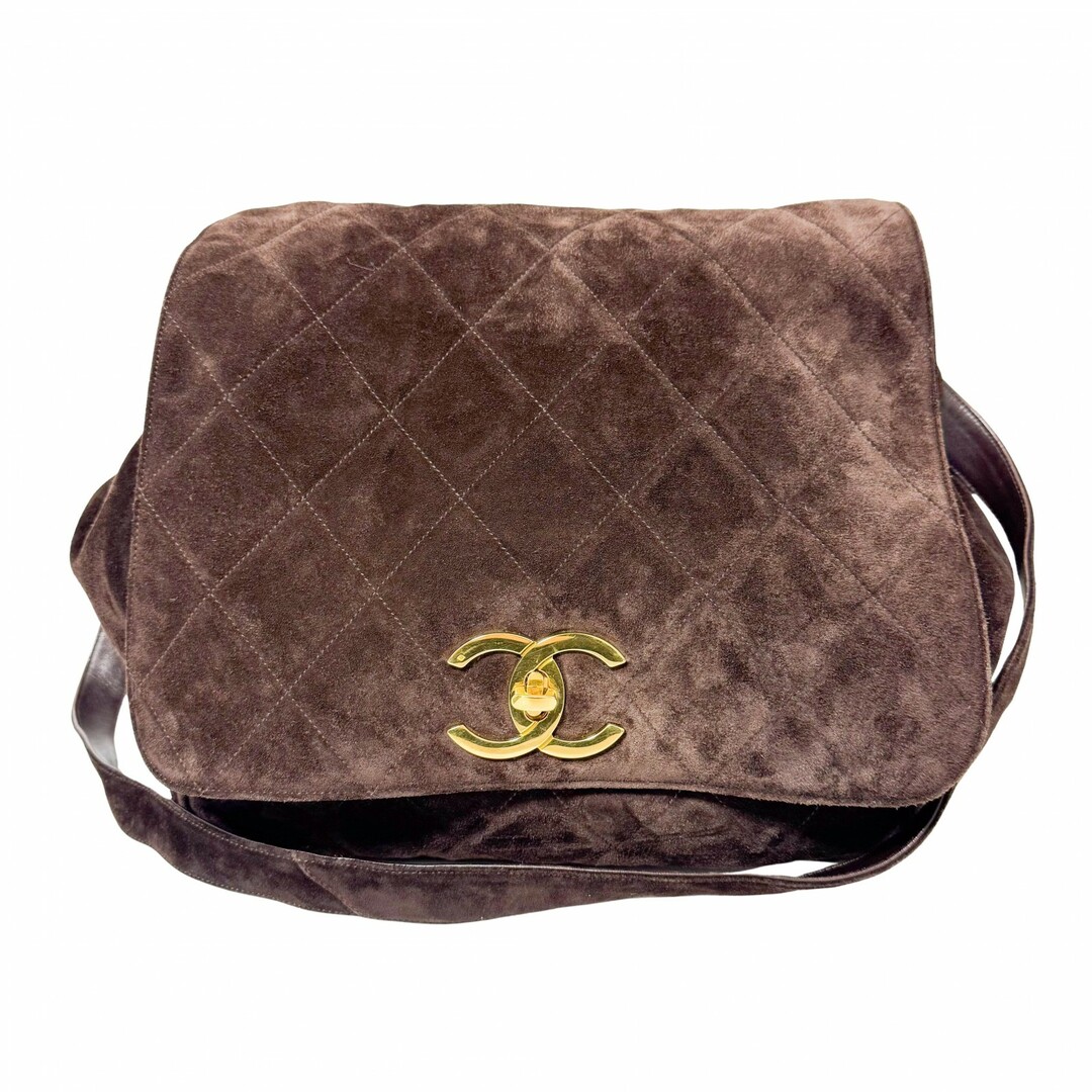 CHANEL - 【CHANEL / シャネル】デカココ マトラッセ フリンジ スエード ショルダーバッグ ブラウン