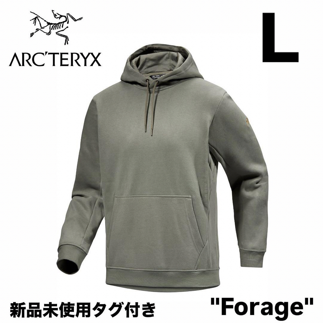 ARC'TERYX - 新品 ARC'TERYX Emblem Hoody Men's Forage Lの通販 ARC'TERYX - 新品 ARC'TERYX Emblem Hoody Men's Forage Lの通販