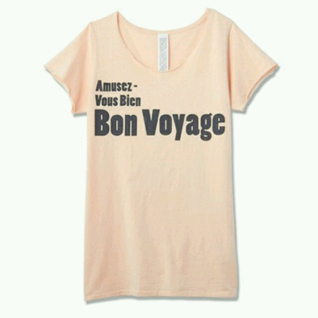 Maison de Reefur(メゾンドリーファー)のメゾンドリーファー bon voyage tシャツ レディースのトップス(Tシャツ(半袖/袖なし))の商品写真