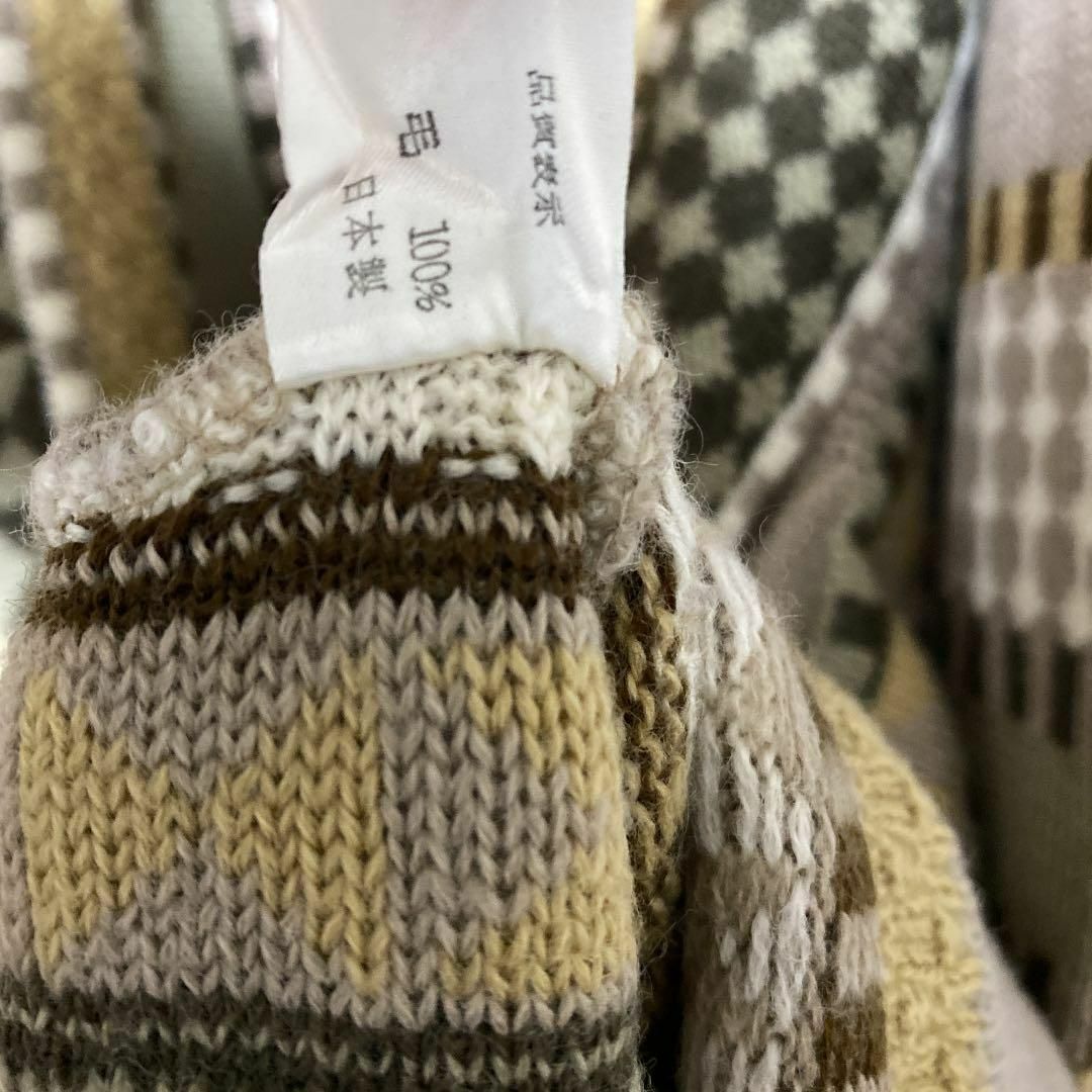 90s vintage 3Dニット 総柄 メンズ LL ウール 菅田将暉 個性派 90s vintage 3Dニット 総柄 メンズ LL ウール 菅田将暉 個性派