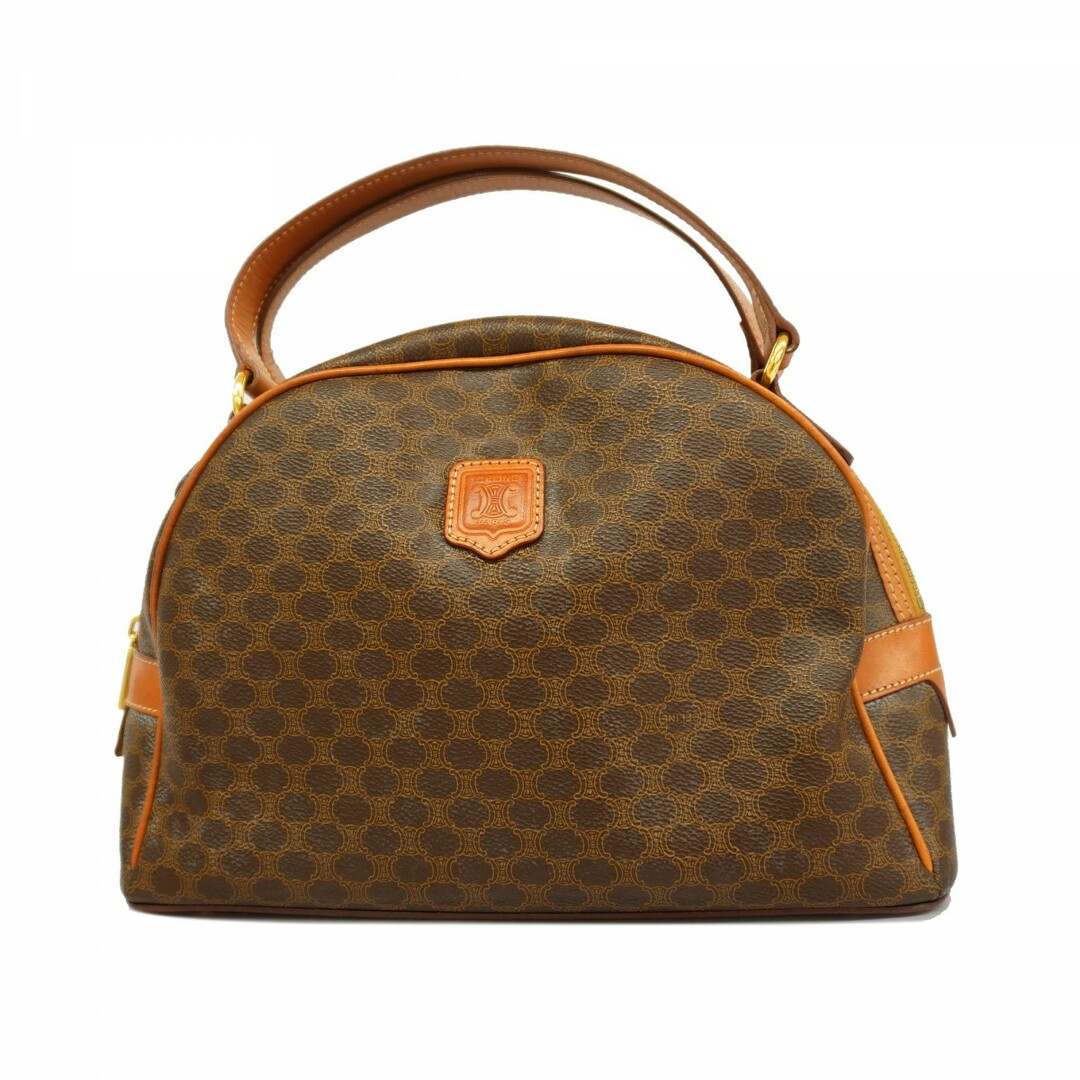 CELINE - ★SALE【4tc2249】セリーヌ ハンドバッグ マカダム PVC ブラウン ゴールド金具【中古】レディース