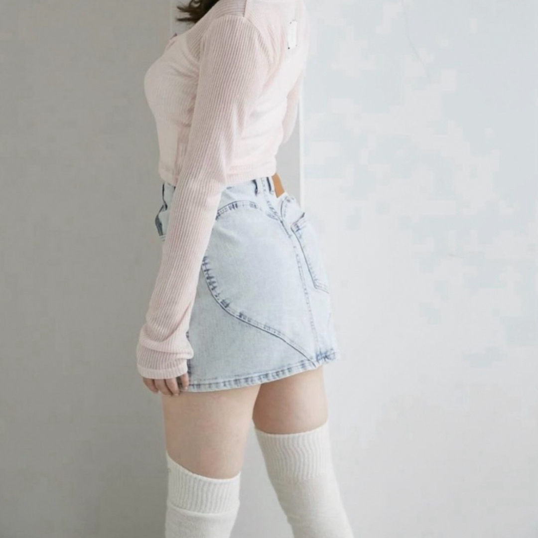 andmary Heart hip denim Light blue xs andmary Heart hip denim Light blue xs