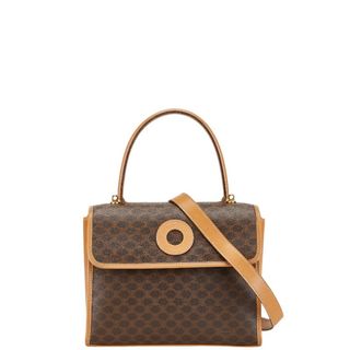 セリーヌ(CELINE)のセリーヌ マカダム サークルロゴ ハンドバッグ ショルダーバッグ 2WAY PVC レディース CELINE 【222-79700】(ショルダーバッグ)