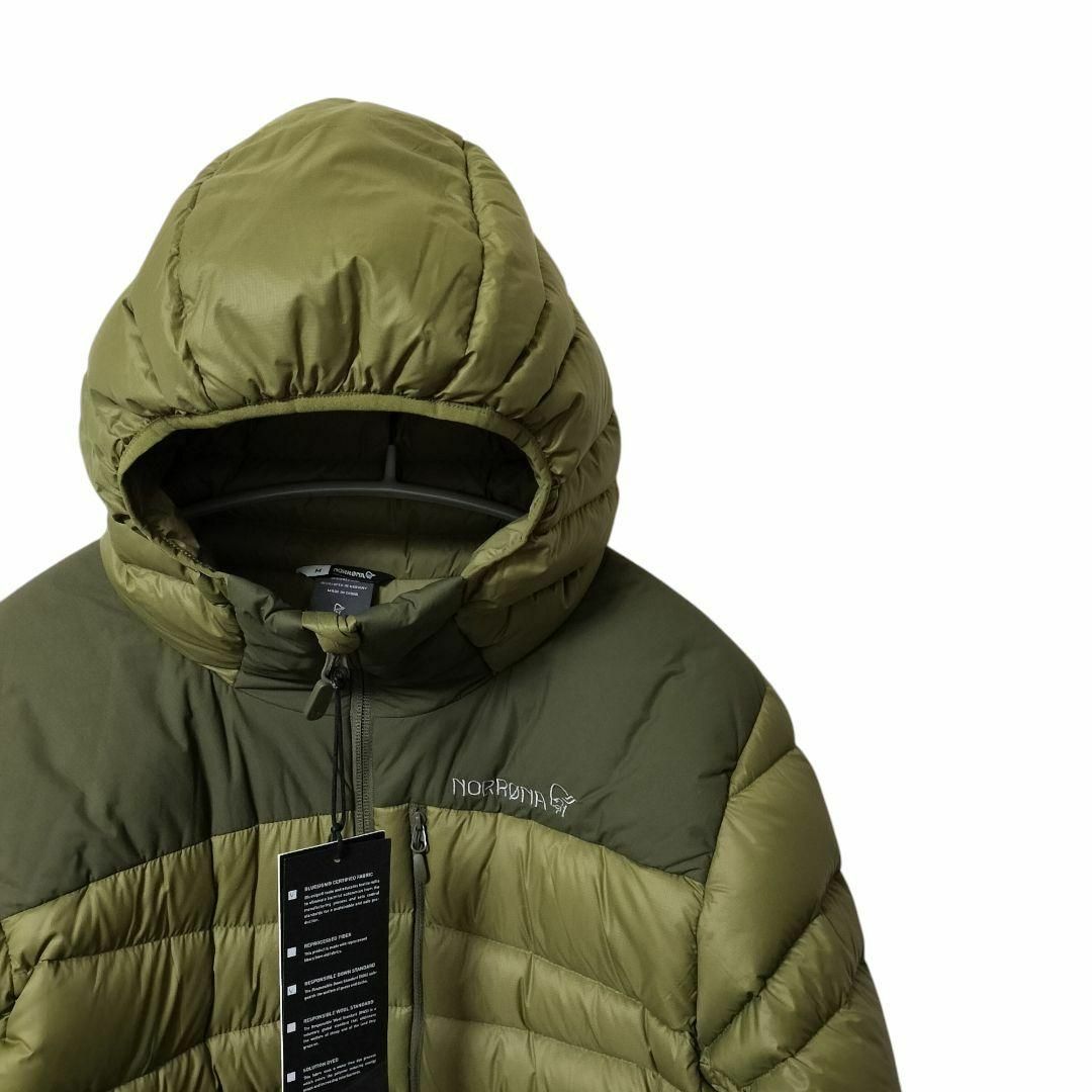 新品】Norrona falketind down750 hood Mオリーブ 新品】Norrona falketind down750 hood Mオリーブ