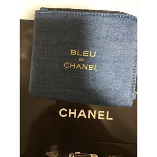 CHANEL - CHANEL デニムポーチ ノベルティ 新品未使用 の通販 by CHANEL - CHANEL デニムポーチ ノベルティ 新品未使用 の通販 by