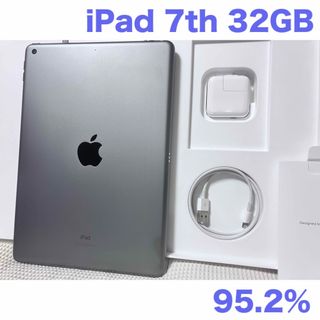 アップル(Apple)のiPad 第7世代 WiFi 32GB スペースグレイ95.2%(タブレット)