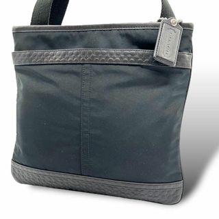 COACH - 美品 866 コーチ ショルダーバッグ ナイロン レザー COACH - 美品 866 コーチ ショルダーバッグ ナイロン レザー