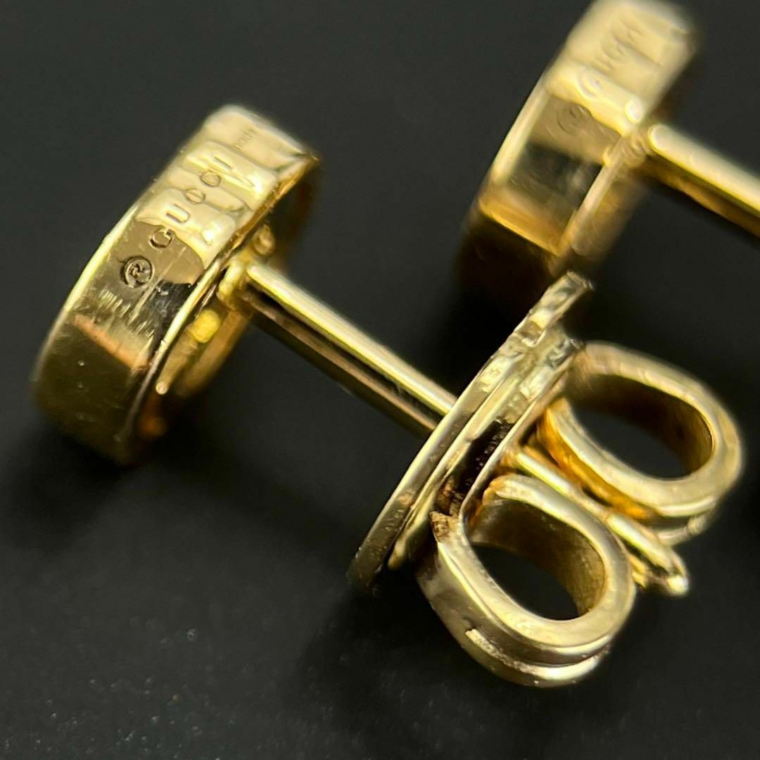 極美品】グッチ インターロッキング ピアス 18K 新品磨き済み 極美品】グッチ インターロッキング ピアス 18K 新品磨き済み
