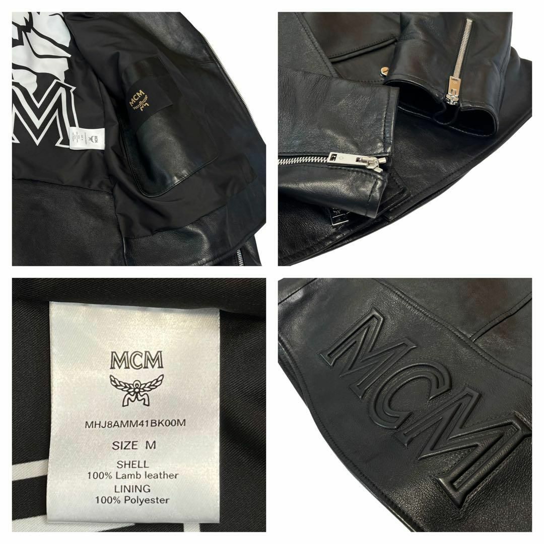 MCM - 【極美品】MCM レザー ダブル ライダース ジャケット MCM - 【極美品】MCM レザー ダブル ライダース ジャケット