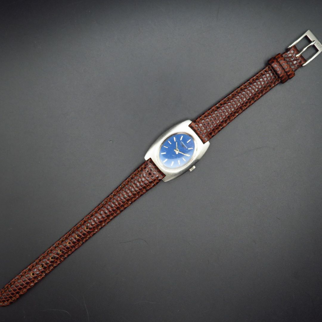 LONGINES - LONGINES 手巻き腕時計 ブルー文字盤 ビンテージ の LONGINES - LONGINES 手巻き腕時計 ブルー文字盤 ビンテージ の