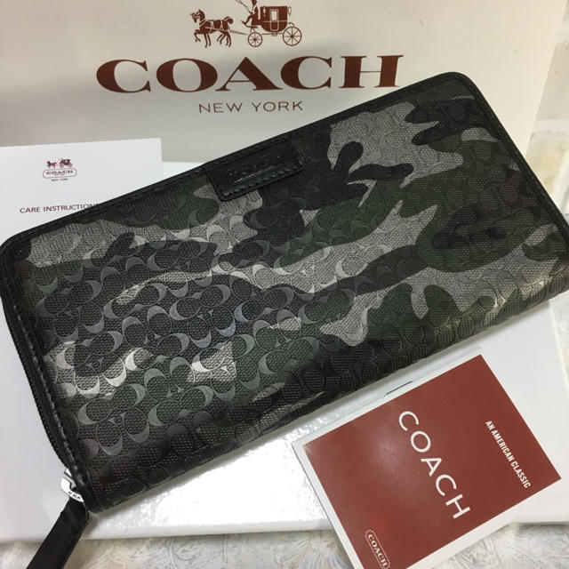 COACH(コーチ)のプレゼントにも❤️新品コーチ正規品ラウンドファスナー長財布F74546 メンズのファッション小物(長財布)の商品写真