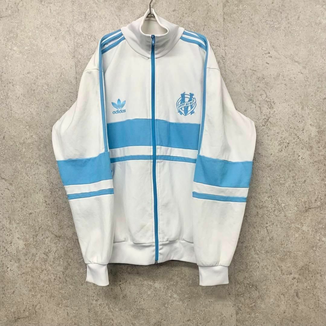 激レア2XL☆EU輸入90s】アディダス マルセイユ刺繍トラック 激レア2XL☆EU輸入90s】アディダス マルセイユ刺繍トラック