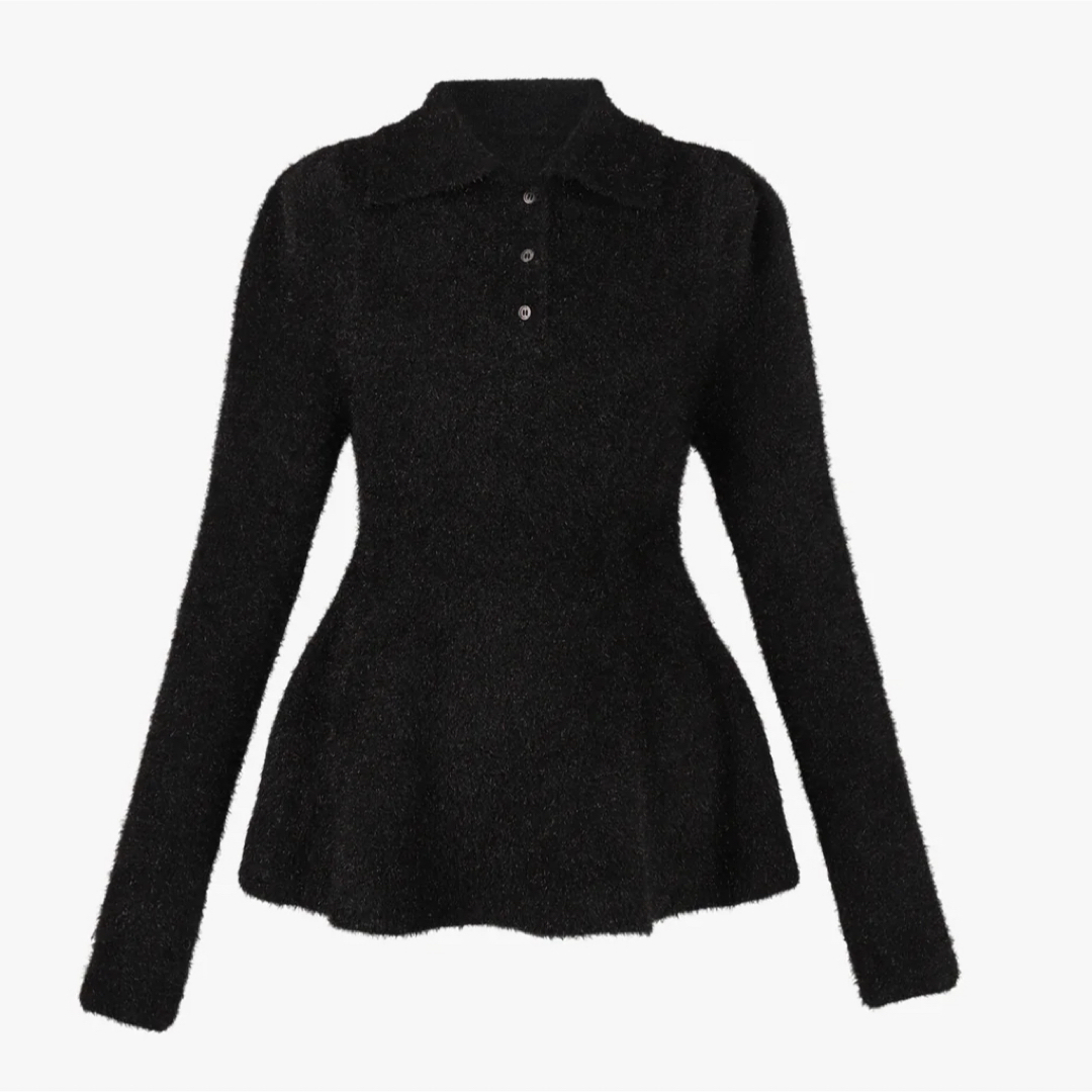épine - bibiy ビビィ LISA PEPURAMU KNIT blackpink の通販 by épine - bibiy ビビィ LISA PEPURAMU KNIT blackpink の通販 by