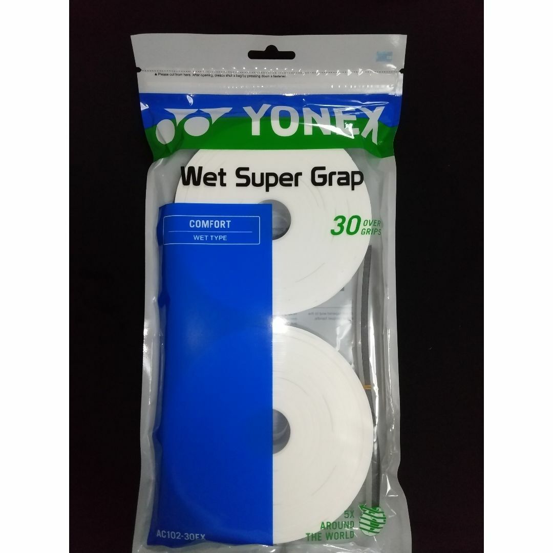 送料込//ヨネックス/YONEX/白//ウエットタイプグリップテープ 30 送料込//ヨネックス/YONEX/白//ウエットタイプグリップテープ 30