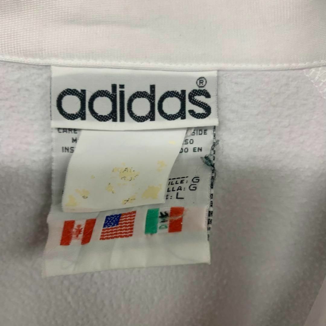 激レアXL☆US輸入90s】アディダス トレフォイルロゴ刺繍トラック 激レアXL☆US輸入90s】アディダス トレフォイルロゴ刺繍トラック
