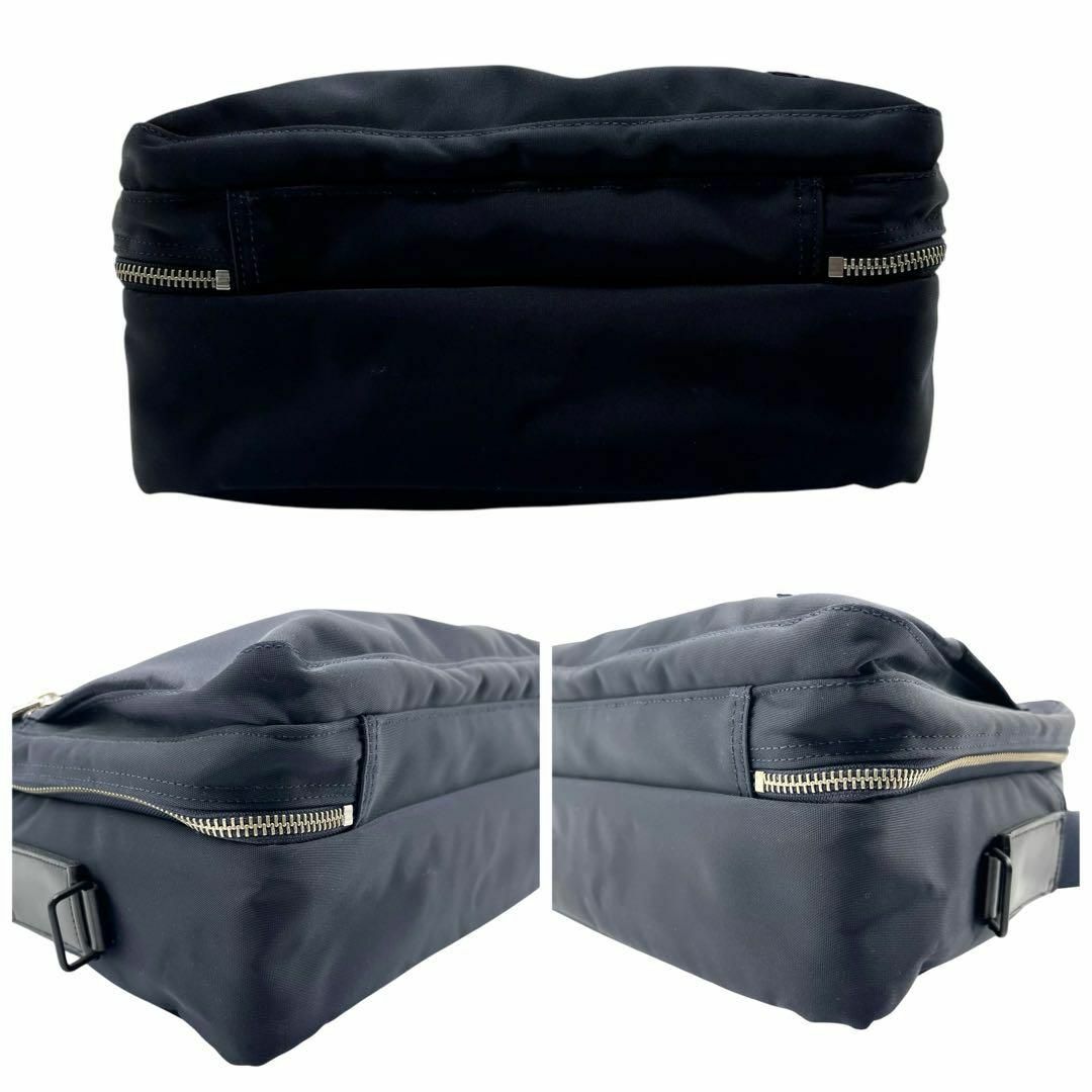 未使用級 1040 POTER LIFT ショルダーバッグ 2層式 ネイビー 未使用級 1040 POTER LIFT ショルダーバッグ 2層式 ネイビー