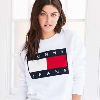 トミーヒルフィガー(TOMMY HILFIGER)のtwiceジョンヨン愛着♡ラスト1点tommy jeansロゴ入りトレーナー(トレーナー/スウェット)