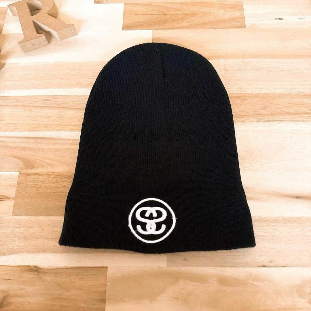 STUSSY - 【ステューシー】サークル SS 刺繍ロゴ ニット帽 STUSSY - 【ステューシー】サークル SS 刺繍ロゴ ニット帽