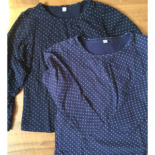 ムジルシリョウヒン(MUJI (無印良品))の無印良品　長袖Tシャツ　110㎝　2枚セット(Tシャツ/カットソー)
