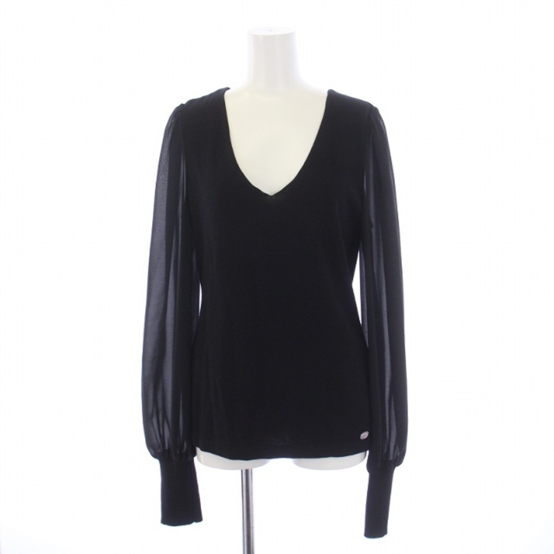 フォクシー FOXEY DAISY LIN ニット カットソー 長袖 M 黒 フォクシー FOXEY DAISY LIN ニット カットソー 長袖 M 黒