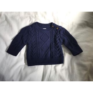 ベビーギャップ(babyGAP)のbabyGAP✴︎ネイビーニット✴︎60〜70サイズ(ニット/セーター)