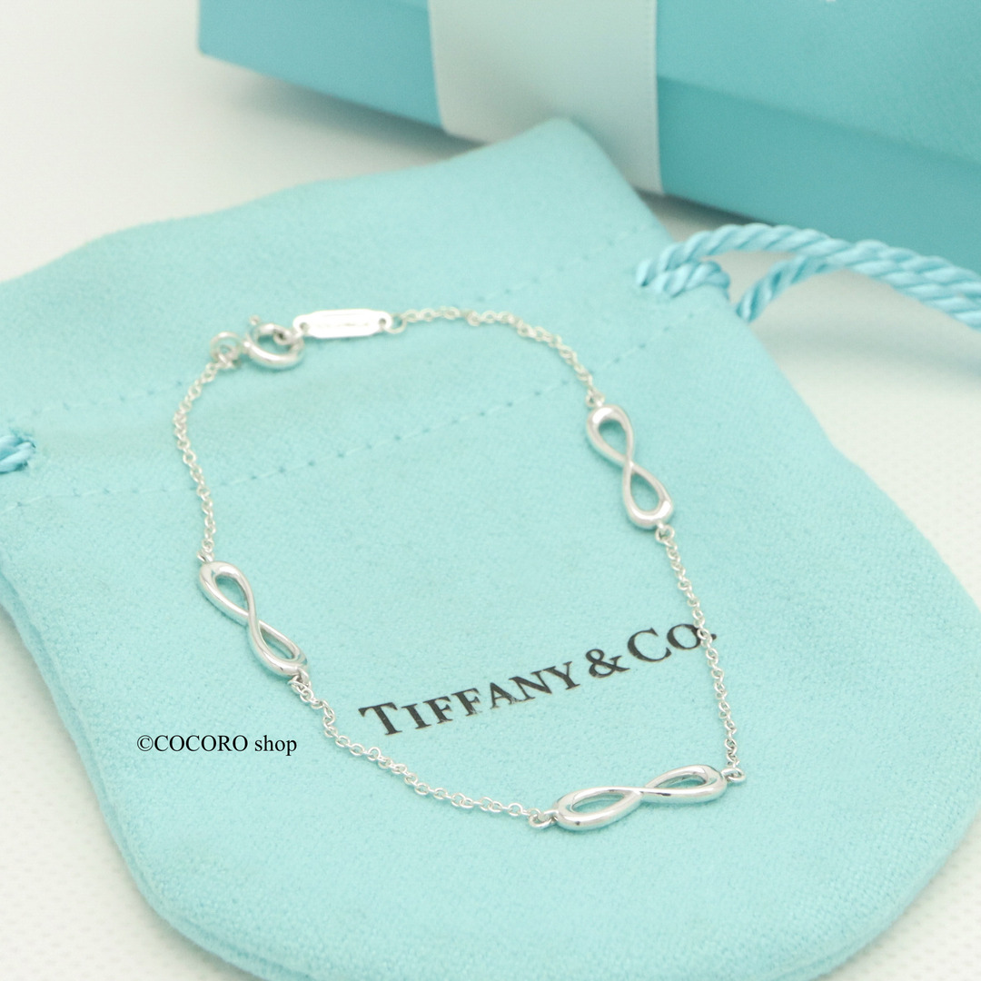 美品】TIFFANY&Co. インフィニティ トリプル ブレスレット 美品】TIFFANY&Co. インフィニティ トリプル ブレスレット