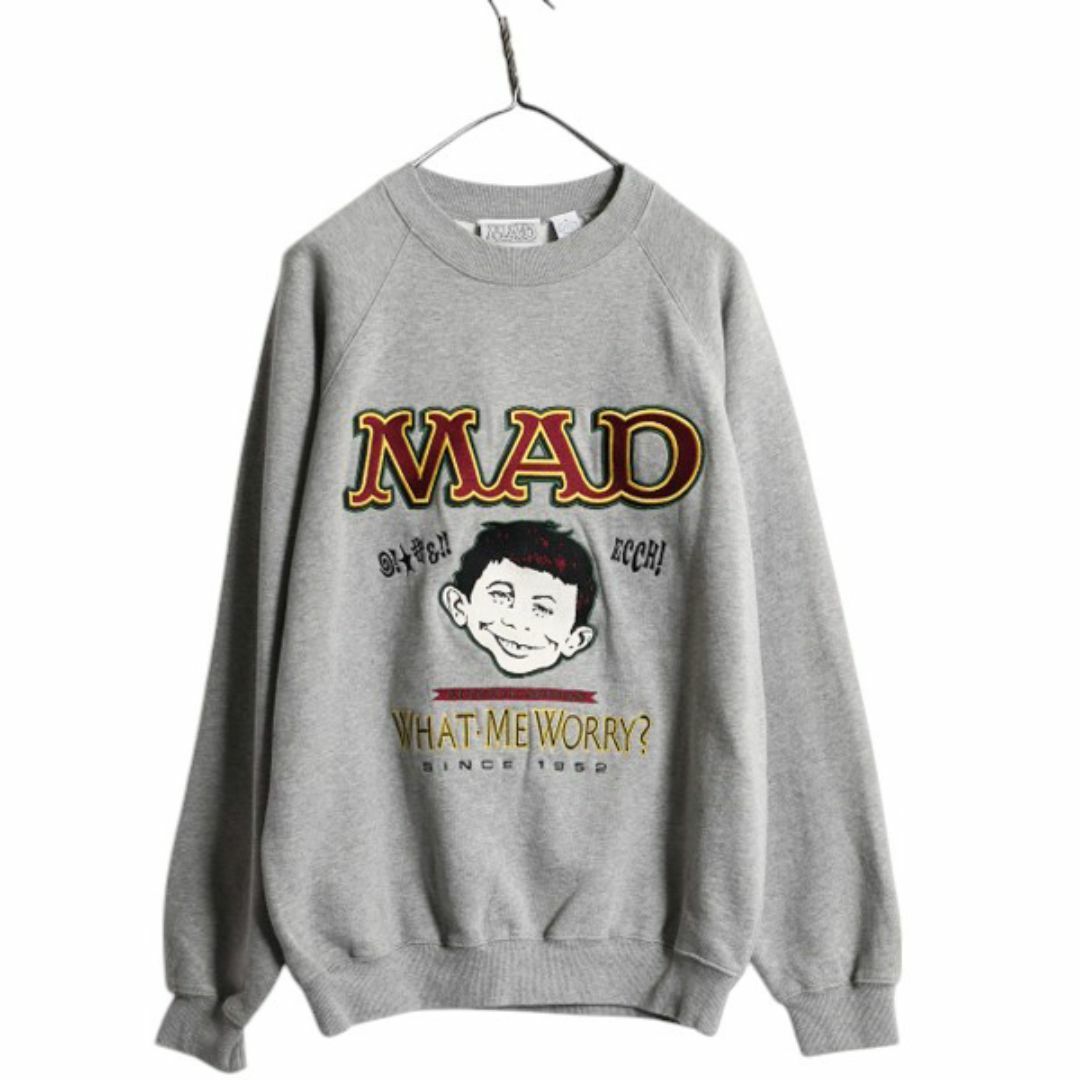 90s MAD マガジン キャラクター イラスト 刺繍 スウェット 90s MAD マガジン キャラクター イラスト 刺繍 スウェット