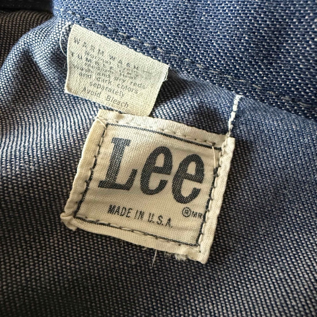 Lee - 70s Lee デニム カバーオール 91-j ビッグサイズ 濃紺 の Lee - 70s Lee デニム カバーオール 91-j ビッグサイズ 濃紺 の