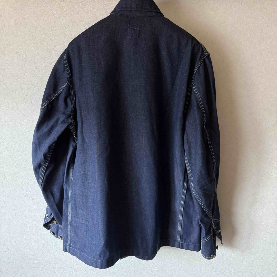 Lee - 70s Lee デニム カバーオール 91-j ビッグサイズ 濃紺 の Lee - 70s Lee デニム カバーオール 91-j ビッグサイズ 濃紺 の