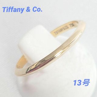 Tiffany & Co. - 【美品】 ティファニー K18YG ナイフエッジ Tiffany & Co. - 【美品】 ティファニー K18YG ナイフエッジ