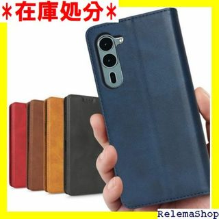 Arrows We2 plus ケース 手帳型 カード カ ネイビー 2418(その他)