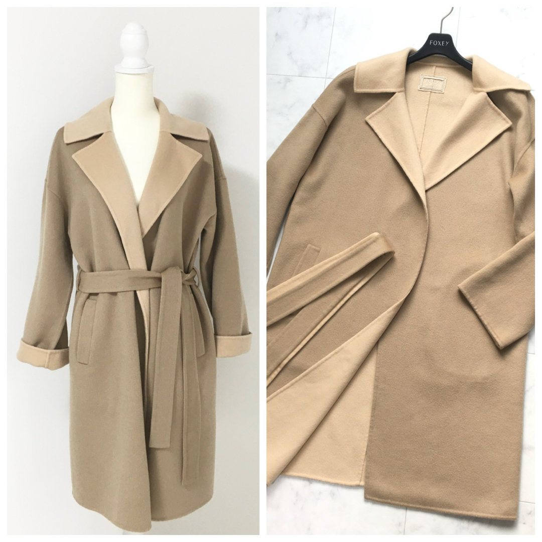美品 定価34万円 FOXEY フォクシー カシミヤ ダブルフェイス コート 美品 定価34万円 FOXEY フォクシー カシミヤ ダブルフェイス コート