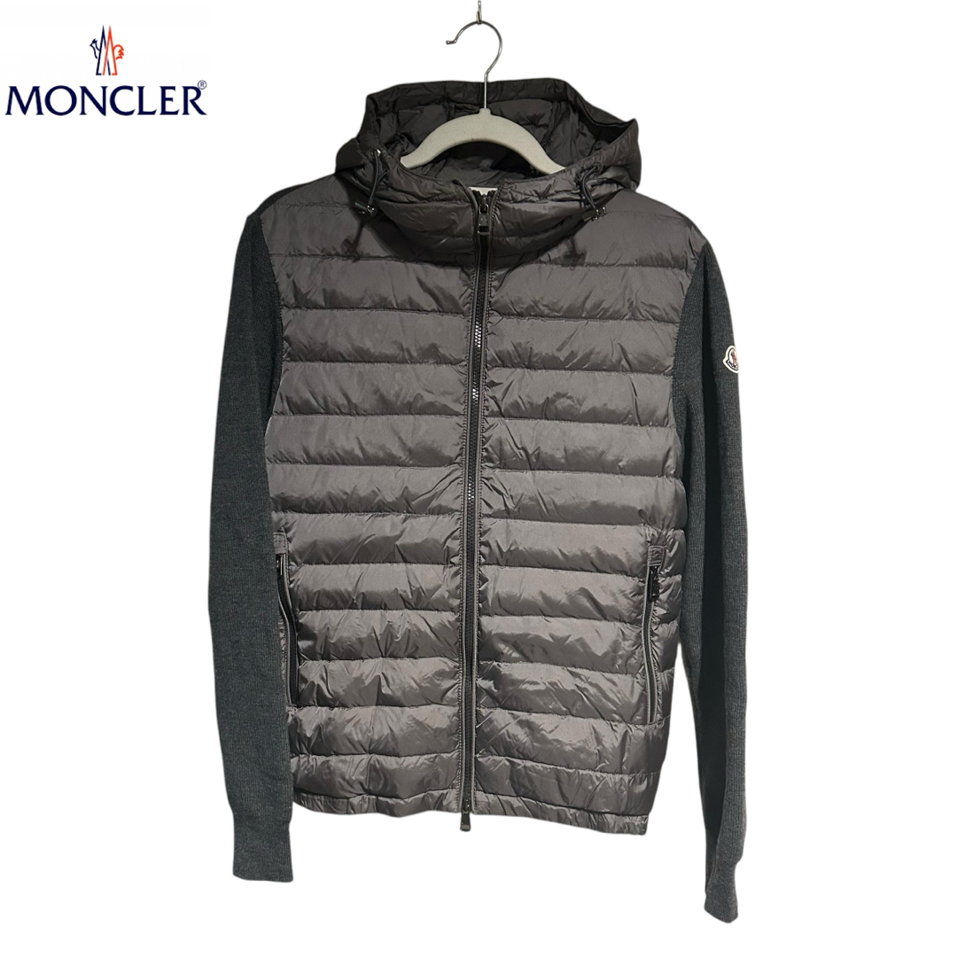 MONCLER - MONCLER MAGLIONE TRICOT CARDIGAN グレー Mの通販 by MONCLER - MONCLER MAGLIONE TRICOT CARDIGAN グレー Mの通販 by