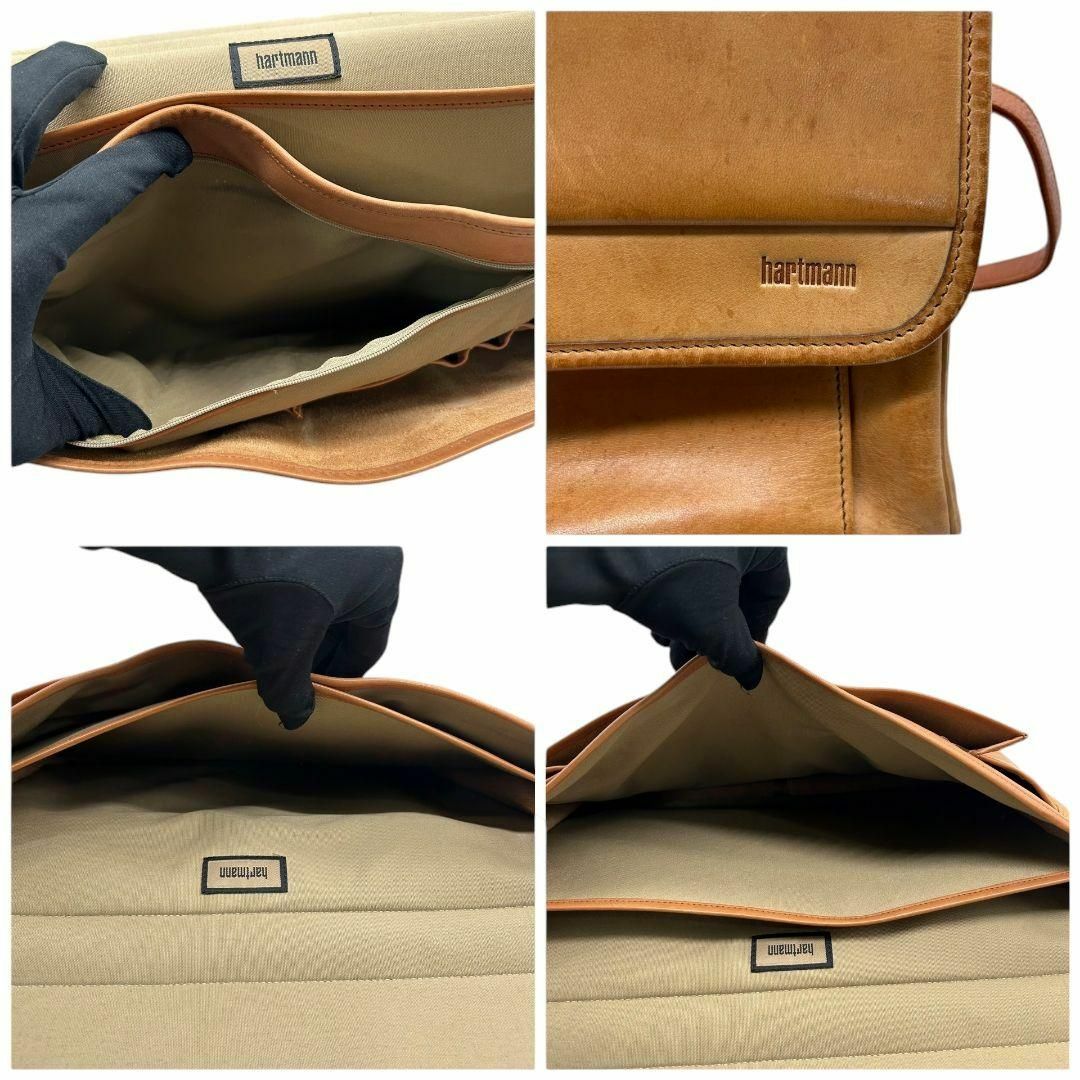 ハートマン 2way ビジネスバッグ T1 茶 ヌメ革 A4収納 レザー 本革 ハートマン 2way ビジネスバッグ T1 茶 ヌメ革 A4収納 レザー 本革