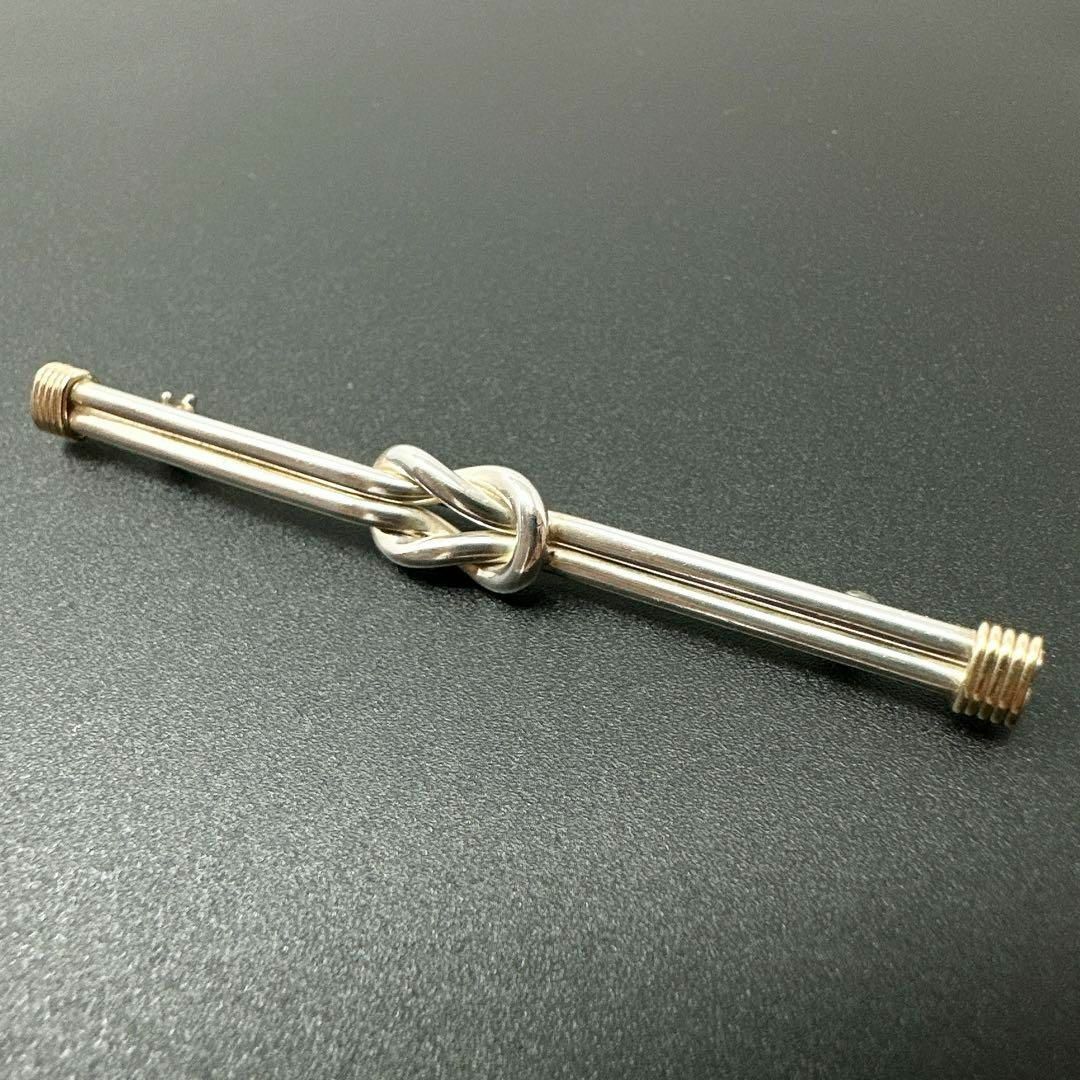 Tiffany ノット バー コンビ ブローチ 925 585 Tiffany ノット バー コンビ ブローチ 925 585