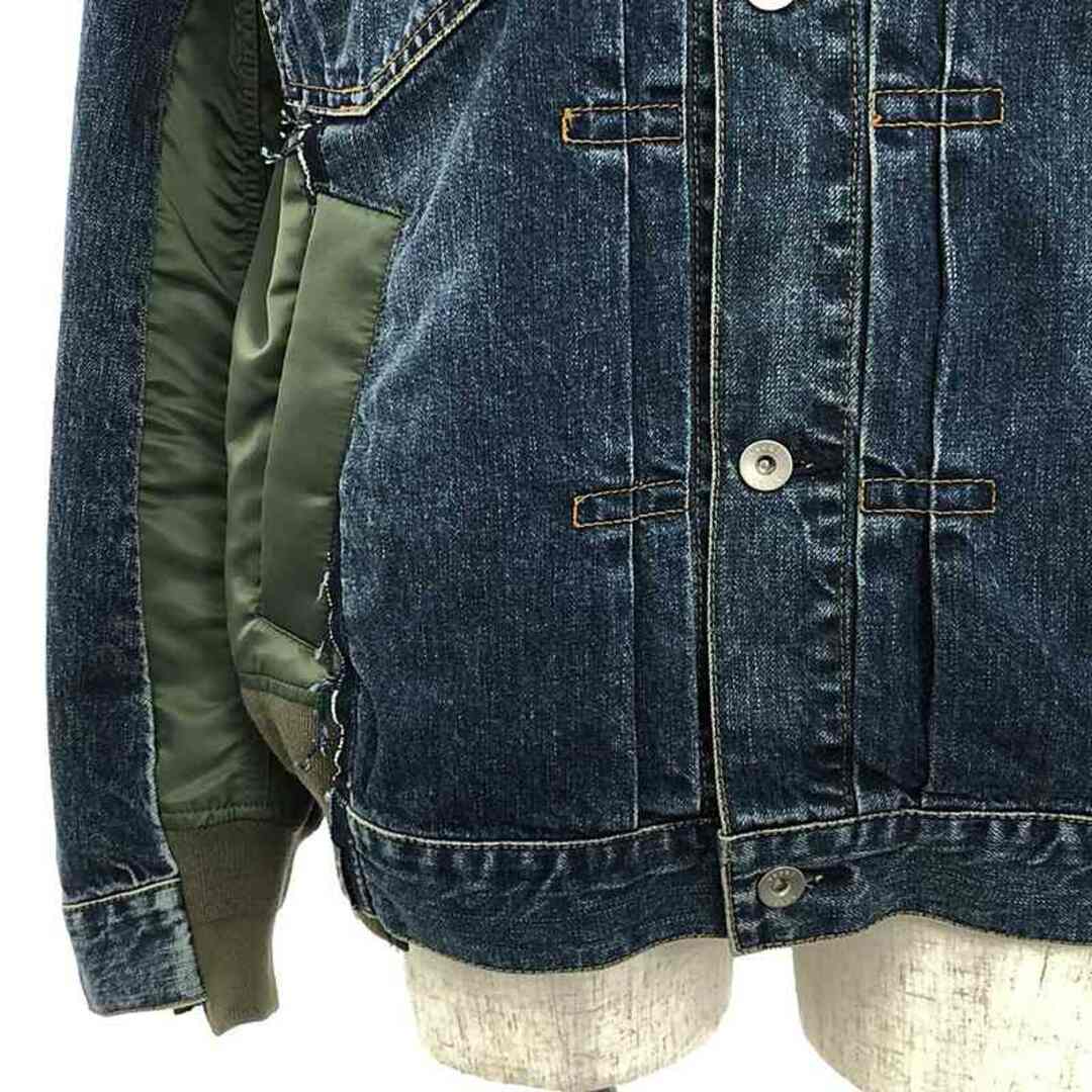 sacai - sacai / サカイ | Denim x Nylon Twill Jacket MA-1 sacai - sacai / サカイ | Denim x Nylon Twill Jacket MA-1