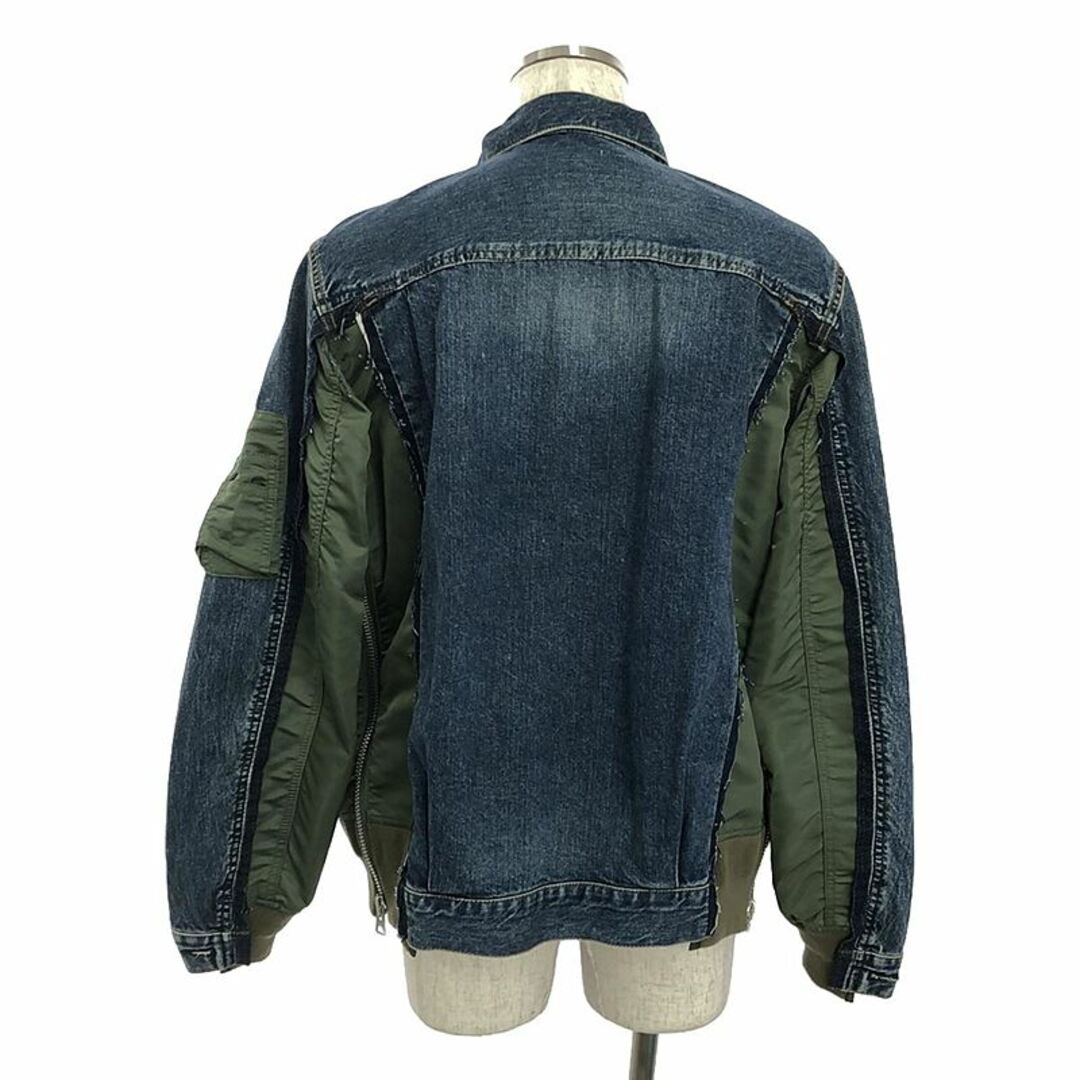 sacai - sacai / サカイ | Denim x Nylon Twill Jacket MA-1 sacai - sacai / サカイ | Denim x Nylon Twill Jacket MA-1