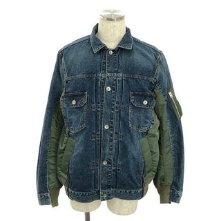 sacai - sacai / サカイ | Denim x Nylon Twill Jacket MA-1 sacai - sacai / サカイ | Denim x Nylon Twill Jacket MA-1