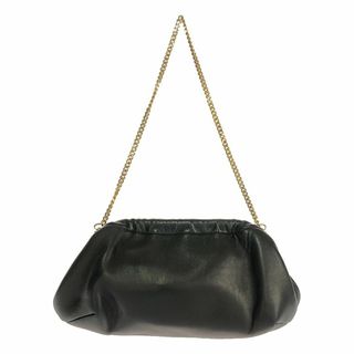 【美品】  L'Appartement / アパルトモン | 【 BRENTELLA / ブレンテッラ 】Clutch Bag with Chain / ラムレザー チェーンショルダーバッグ | ブラック | レディース(ショルダーバッグ)