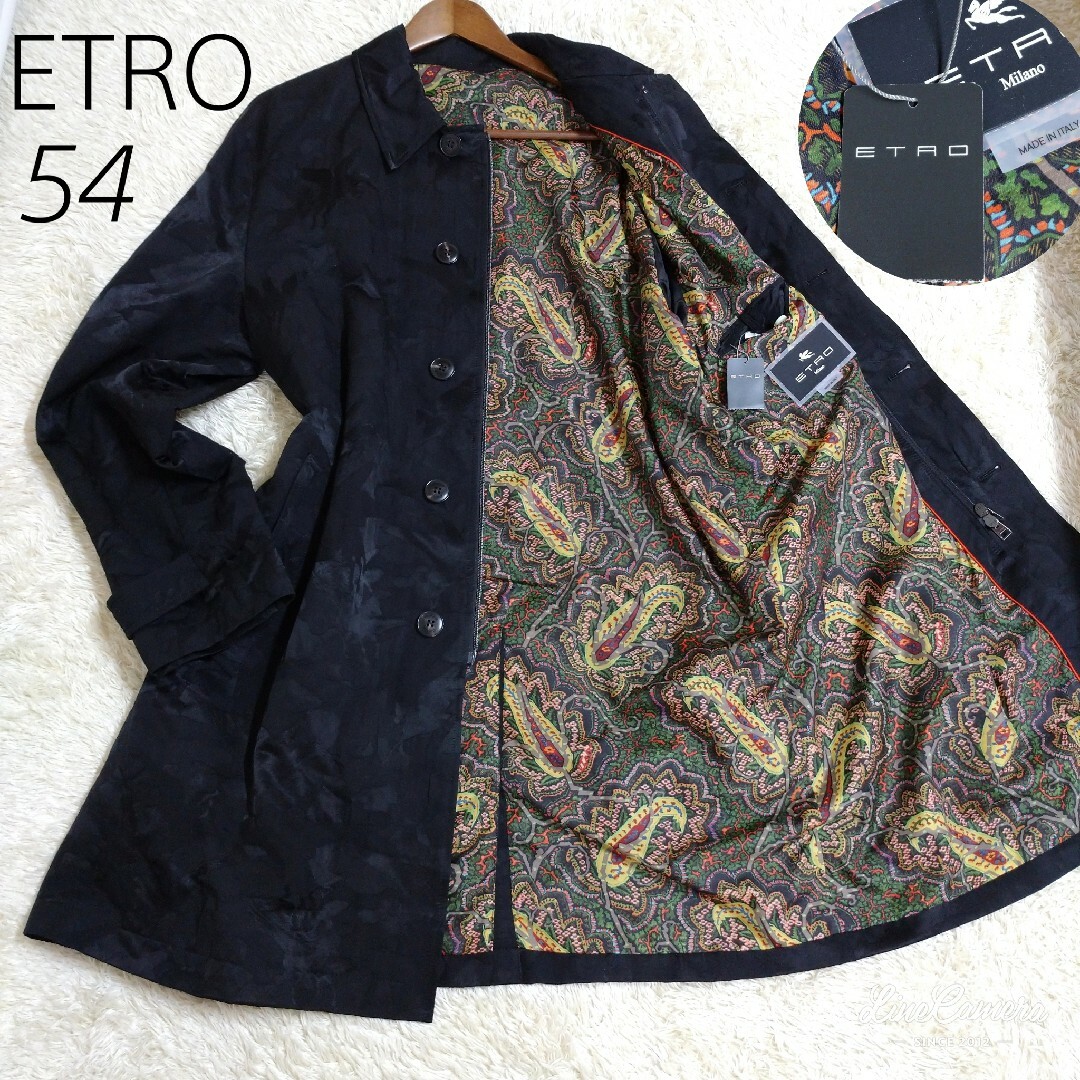 ETRO - 新品タグ付き 希少サイズ54 イタリア製 ETRO コート ETRO - 新品タグ付き 希少サイズ54 イタリア製 ETRO コート