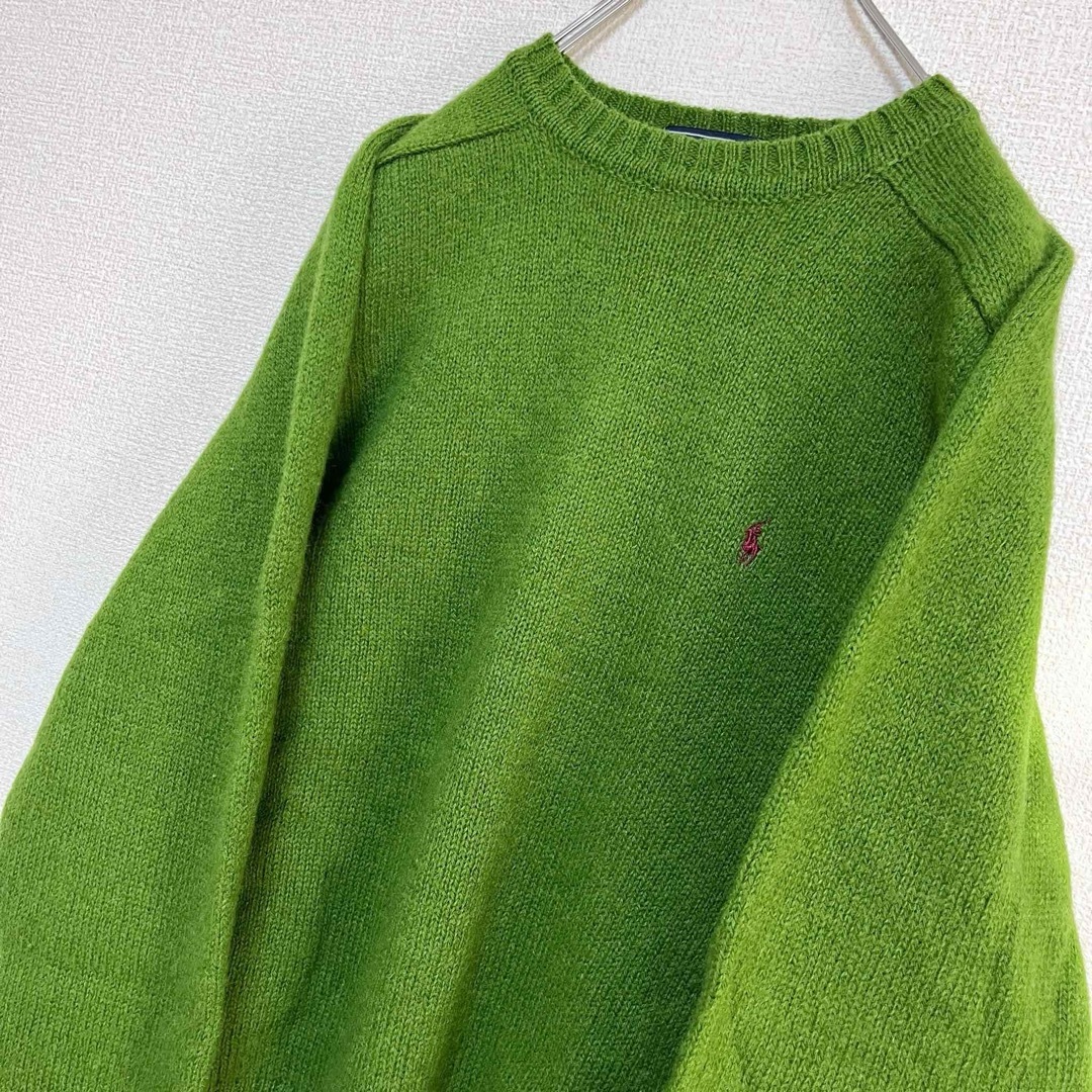 ポロ ラルフローレン ニット セーター グリーン 緑 ポニー刺繍 ポロ ラルフローレン ニット セーター グリーン 緑 ポニー刺繍