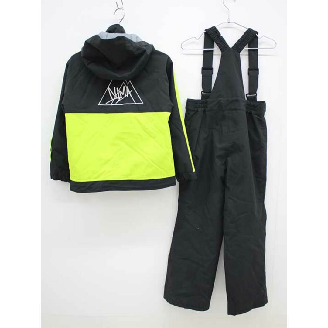 新入荷!】▽ニーマ/nima▽130cm スキーウェア上下セット 黒×黄緑 新入荷!】▽ニーマ/nima▽130cm スキーウェア上下セット 黒×黄緑